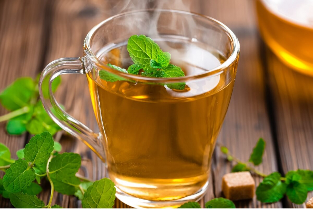 Chá Verde com Gengibre e Hortelã: Antioxidante e Energizante - inspiração 1