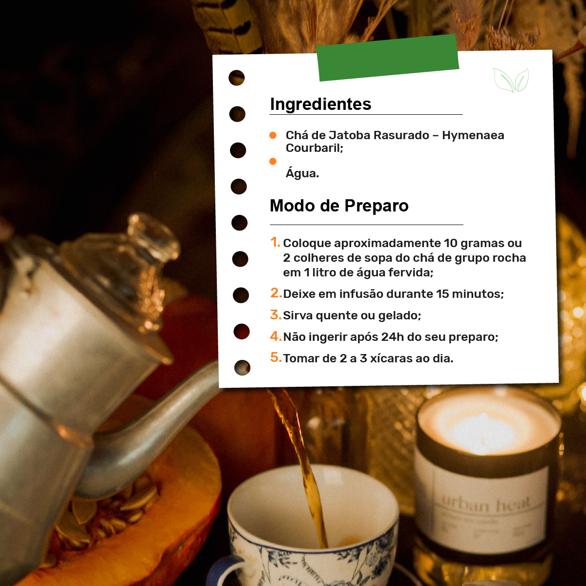 Diferenças entre o chá da casca e o chá das folhas de jatobá