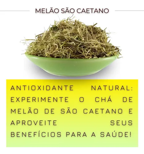 benefícios do chá melão de são caetano