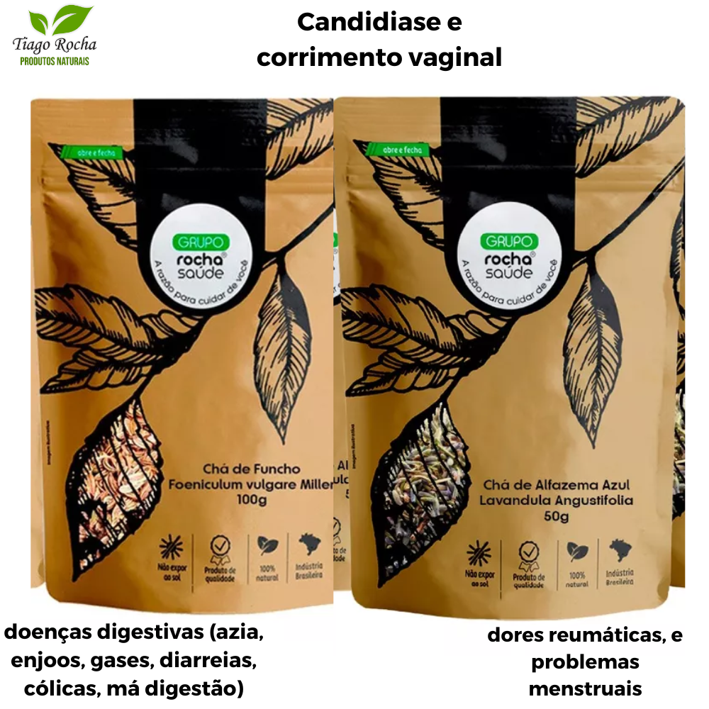 Receitas de chás para alívio de corrimento