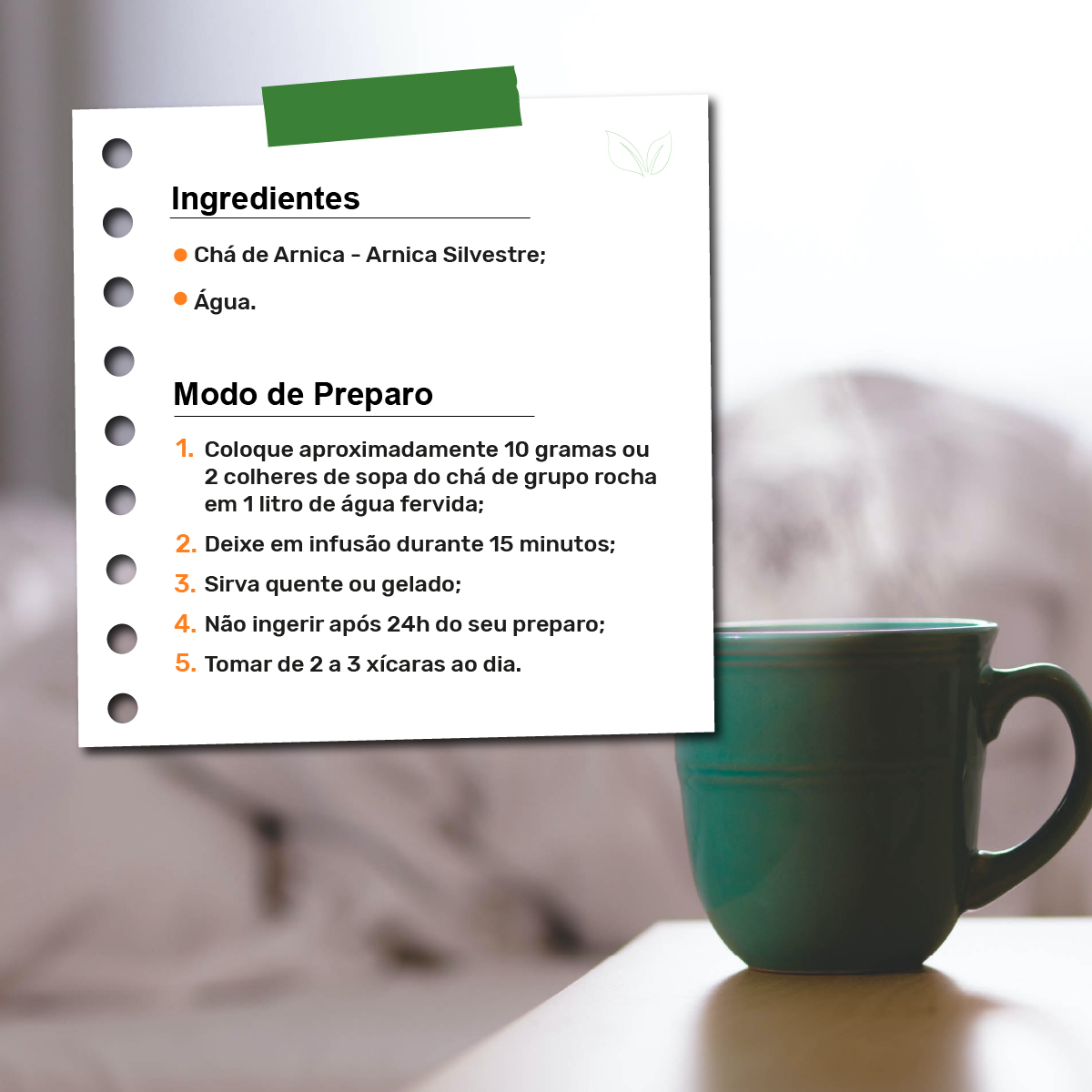 como fazer chá de arnica