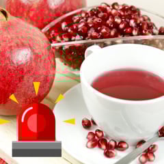 como fazer chá de romã para gargarejo